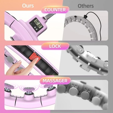 AGOKUD HULA HOP СО СЧЕТЧИКОМ 16 РОЗОВЫЙ 83249