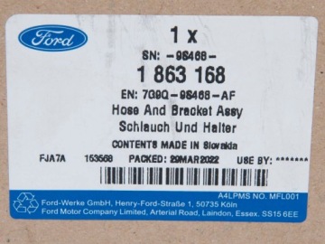 КЛАПАН ВАКУУМНОГО НАСОСА MONDEO 07- S-MAX 07-