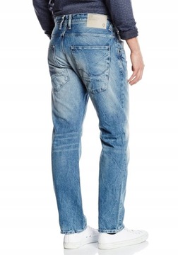 Jack Jones NIEBIESKIE JEANSY BOXY LUŹNE 30/32