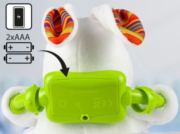 ПЛЮШЕВЫЙ КРОЛИК ИНТЕРАКТИВНЫЙ ЗАЙЧИК ГОВОРИТ И ПОЕТ плюшевая игрушка для ребенка