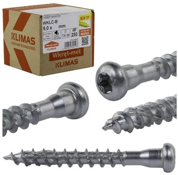 WKRĘTY DO ŁĄCZNIKÓW CIESIELSKICH 5x40mm TORX 250st