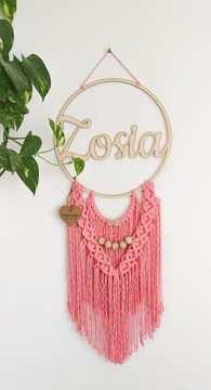 Кольцо-обруч с именем «Ловец снов» 20см имя