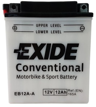 Akumulator motocyklowy Exide EB12A-A YB12A-A 12Ah 165A