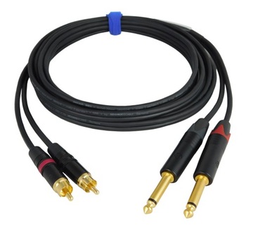 SOMMER PEACOCK 2xRCA 2xJACK 6,3 mm NEUTRIK 1,5m