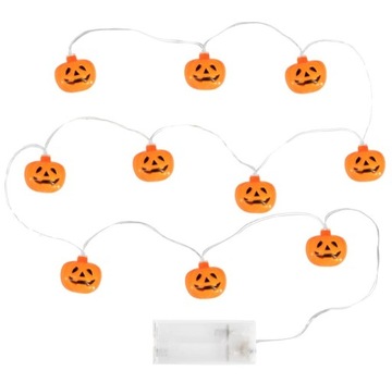 Girlanda świetlna LED dynie ozdoby lampki dyniowe wystrój na Halloween 2m