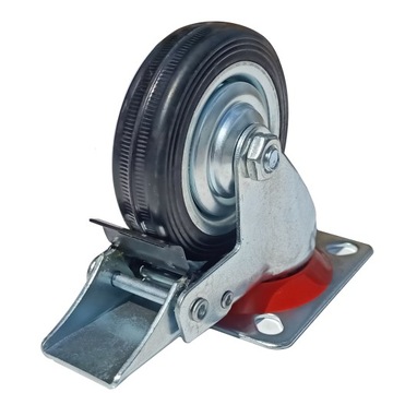 Koło kółko do wózka obrotowe z hamulcem 75mm metal