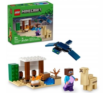 LEGO MINECRAFT Pustynna wyprawa Steve'a 21251 klocki 6+ smok figurki