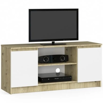 Szafka RTV pod telewizor salon 120cm artisan biała