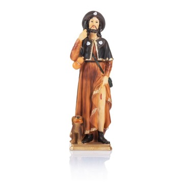 Figurka Św.Rocha patrona chorób zakażnych 12 cm