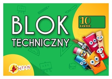 Blok techniczny biały A4