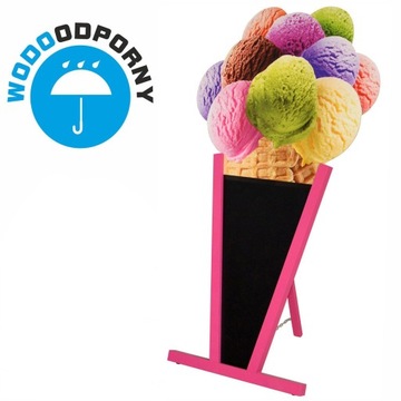 Wodoodporny potykacz reklamowy LODY GAŁKOWE