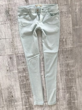 ZARA spodnie jeans 40 38 Miętowe jak nowe