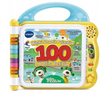 VTech Книжечка розвивальна двомовна транспортні засоби сім'я Трефликів