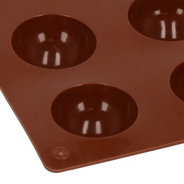 СИЛИКОНОВАЯ ФОРМА ДЛЯ ВЫПЕЧКИ МОНОПОРЦИИ ШОКОЛАДНЫХ МАББЛОВ, ПОЛУСФЕРА