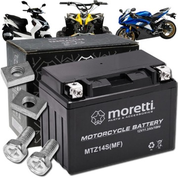Akumulator żelowy motocyklowy MORETTI MTZ14S 11,2 Ah YTZ14S