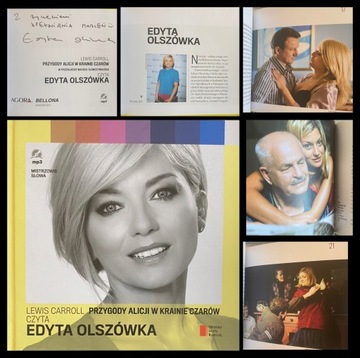 EDYTA OLSZÓWKA AUTOGRAF ALICJA W KRAINIE CZARÓW audiobook nowy CD MP3