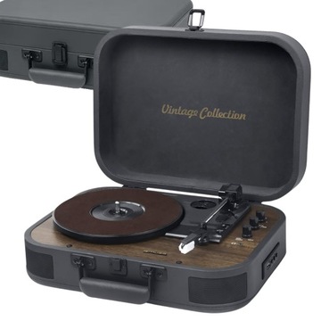 GRAMOFON STEREO MUSE MT-207DGB WBUDOWANE GŁOŚNIKI + ODATKOWY RYSIK