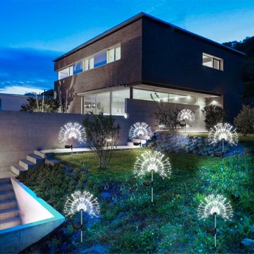 2x СОЛНЕЧНАЯ ЛАМПА ДЛЯ САДОВОГО УКРАШЕНИЯ ОДУВШИНКИ 150 LED