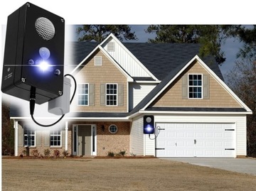 отпугиватель диких животных, кошек, собак, птиц + сигнализация + световая сирена