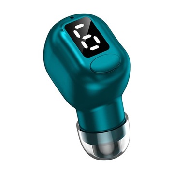 Niewidoczna pojedyncza słuchawka douszna Bluetooth, wodoodporność IPX 5 z mikrofonem Bluetooth niebieska