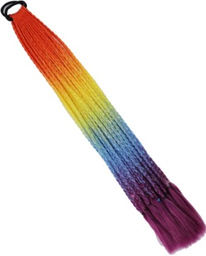 SYNTHETIC HAIR цветной ластик косы дреды омбре толстые волосы наращивания