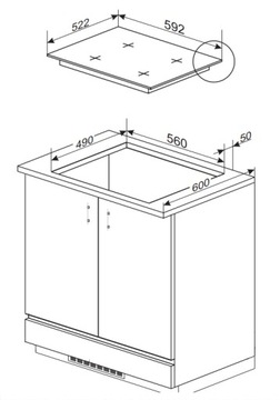 Комплект AMICA ED37615V+DIM48C1EBVi+BK3085.6NFM