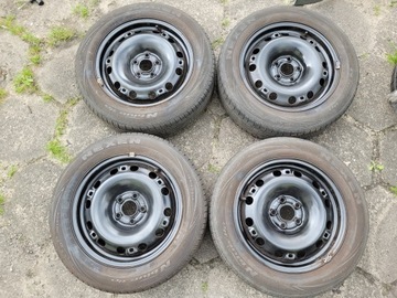 4× DISK OCELOVÝ VOLKSWAGEN OE 6.0" X 15" 5X100 ET 38