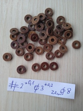 Podkładka bakelitowa gr.2 fi 3mm kpl.= 40 sztuk