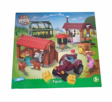 БЛОКИ БОЛЬШОЙ ТВОРЧЕСКИЙ НАБОР ФЕРМА 367 EL 5+ СВИНЬИ ТРАКТОР ЖИВОТНЫЕ