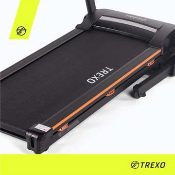Электрическая домашняя беговая дорожка TREXO X200, складная, регулировка наклона
