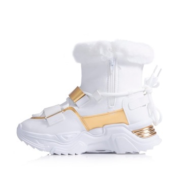 Обувь ЗИМНЯЯ ОБУВЬ Сапоги на платформе, УТЕПЛЕННЫЕ зимние, на густом меху, на молнии.