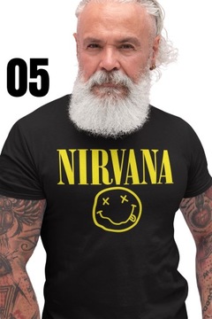 NIRVANA KURT COBAIN T-Shirt Koszulka 12 WZORÓW L