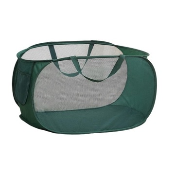 Складная сетчатая корзина для грязной одежды, складная корзина для белья, зеленые игрушки