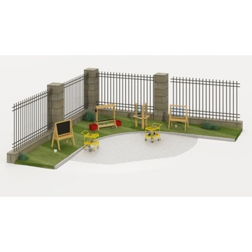 CLASSIC WORLD EDU Набор двусторонний мольберт для рисования на доске с насосом