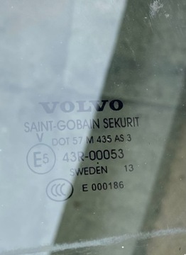 VOLVO XC60 SKLO (OKNO) PRAVÝ ZADNÍ 43R00053