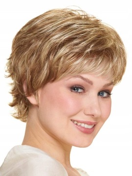 Peruki Damskie Krótkie Blond