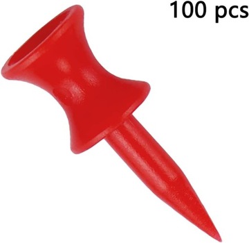 Zivisk Czerwone Kołeczki golfowe plastikowe 32 mm 100 sztuk