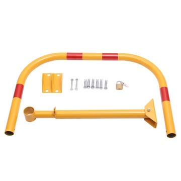 Складной запираемый парковочный замок с ключом и навесным замком