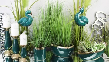 Крышка для цветочного горшка из зеленого золота Ø14,5 DEcodomi