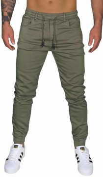 MĘSKIE BOJÓWKI SPODNIE JOGGERY ELASTYCZNE JAKOŚĆ