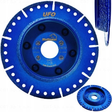 TARCZA DIAMENTOWA UFO DO CIĘCIA I FAZOWANIA RUR ŻELIWNYCH PCV 125 MM 22,2