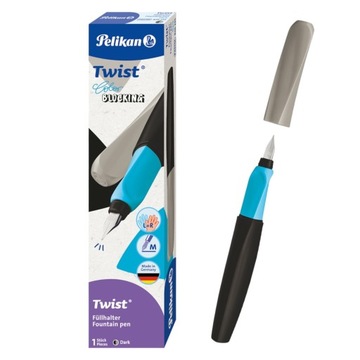 PIÓRO WIECZNE szkolne dla PRAWO i LEWORĘCZNYCH twist Color Blocking Pelikan
