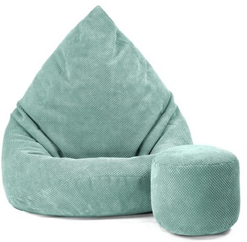 PUFA WOREK WELUR XXXXL + PREZENT GRATIS | MEGA PLUSZOWY FOTEL SAKO PREMIUM