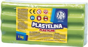 Plastelina Duża ASTRA do Szkoły Seledynowa 1kg HIT