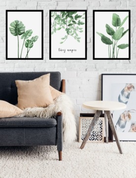 НАБОР РАМКА ДЛЯ ИЗОБРАЖЕНИЯ МОНСТР A3x3 ЛИСТЬЯ ПРИРОДА