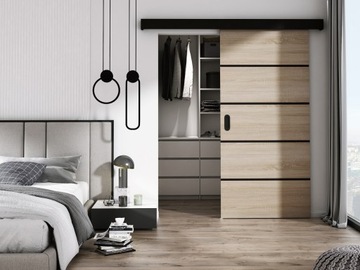 РАЗДВИЖНЫЕ ДВЕРИ КОМПЛЕКТ РАЗДВИЖНОЙ СИСТЕМЫ BLACK LINE