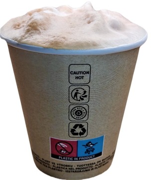 50ШТ БУМАЖНЫЕ СТАКАНКИ 250МЛ ДЛЯ КОФЕЙНЫХ НАПИТКОВ ОДНОРАЗОВЫЕ