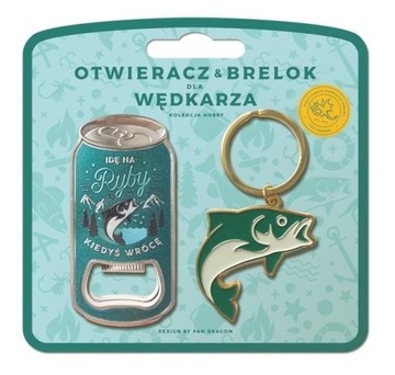 Wyjątkowy Brelok Otwieracz Wędkarza Prezent na Święta dla Niego Dziadka
