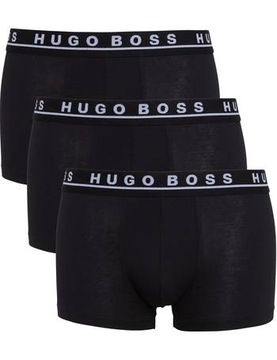 HUGO BOSS bokserki męskie komplet 3 PAK NERO M