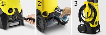 МАШИНА ПОД ДАВЛЕНИЕМ KARCHER ДЛЯ МОЙКИ АВТОМОБИЛЕЙ 120 бар 1600 Вт МОЩНЫЙ СВЕТ ДЛЯ ДОМА